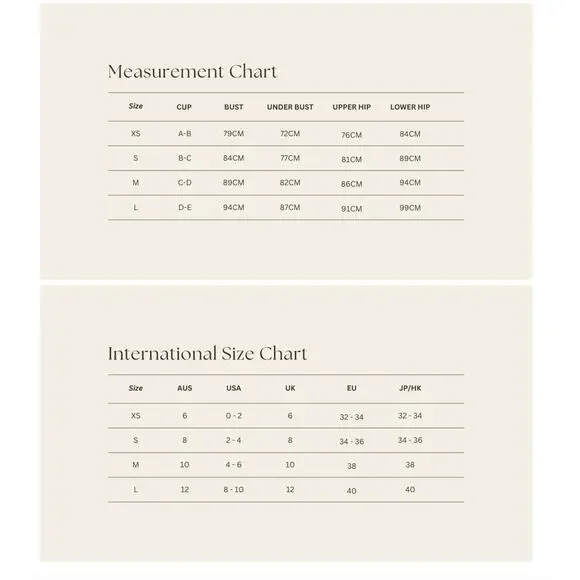 Acacia Bodywear Tavira Lining Bodysuit - Neutral Mares - V-Neck - Minimal Cut - Picture 8 of 10